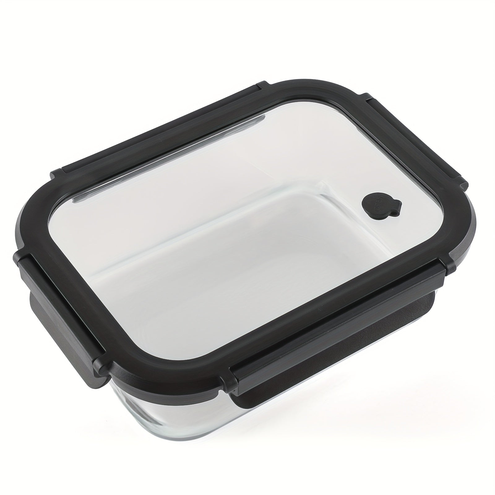 44oz High Borosilicate Glass Lunch Box with Lid - Microwave, Oven, and Freezer Safe, Reusable Food Storage Container for Salads, Snacks, and More, Salad Container | Modern Lunch Box | Durable Glass
