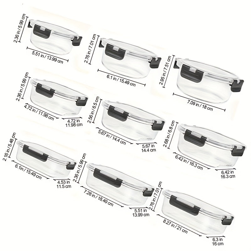 24pcs (12pcs Box 12pcs Lid) Glass Food Storage Container, 48pcs Plastic Storage Container, Lunch Box, Food Storage, with Lid, Suitable for Pre-preparation, Kitchen Storage, Lunch Use, Leak-proof, Sealed Glass And Plastic Containers.