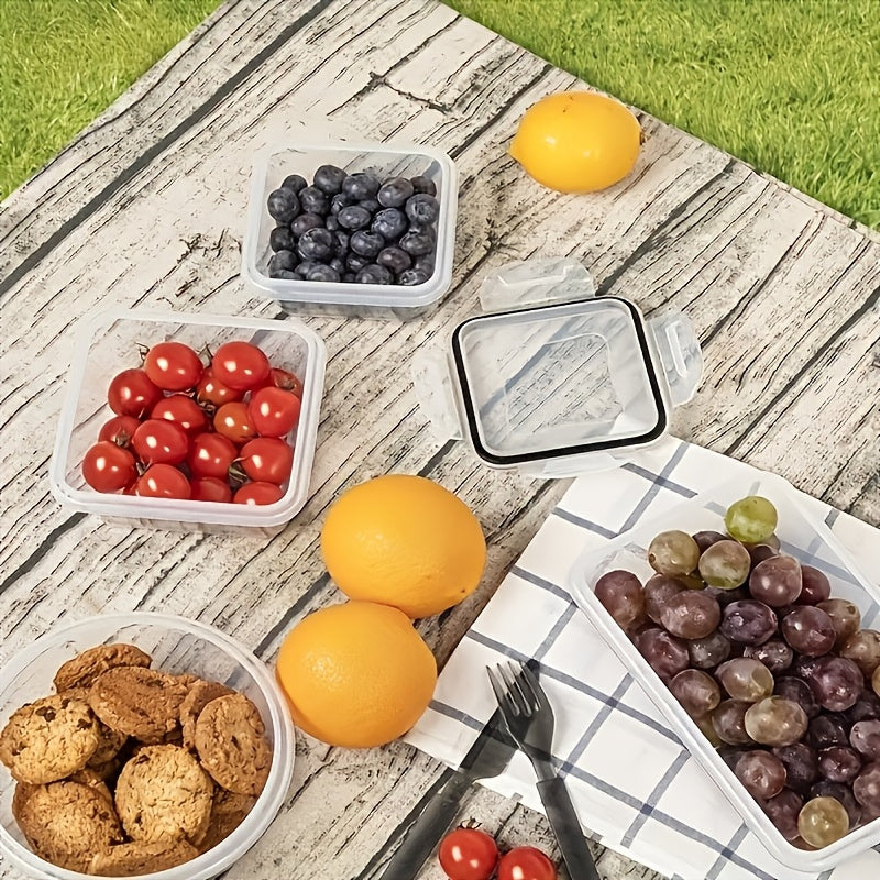 48pcs Food Storage Container Set Kitchen Storage Box Leak Proof Meal Preparation Box Local Warehouse Includes 24 Lunch Boxes, 24 Lids, And Free Labels And Markers, Suitable for Kitchen And Food Cabinet Organization, Christmas Decoration