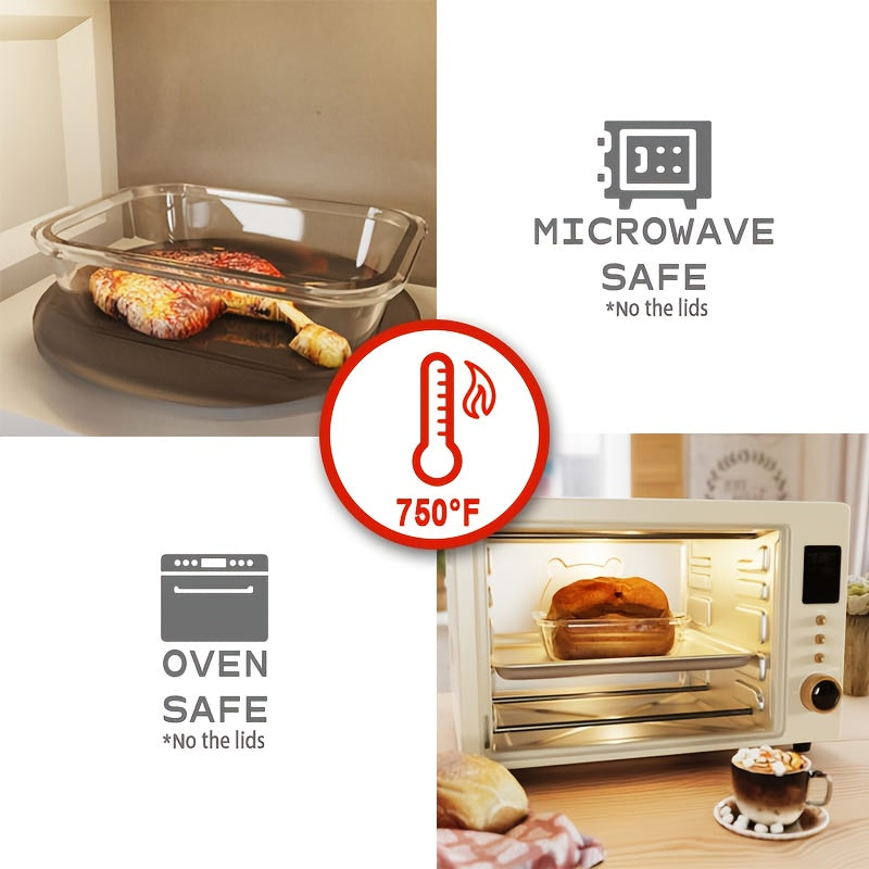 21pcs Glass Food Storage Containers with Leak-Proof Lids - Microwave, Oven, Freezer & Dishwasher Safe - Airtight Stackable Bowls with Flip-Top Lids - Clear Glass Lunch Containers for Meal Prep, Leftovers, Kitchen - Ideal Kitchen Gift for Home Cooks,