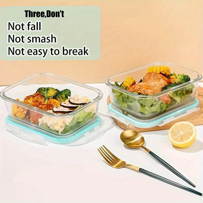 16pcs Glass Food Storage Containers with Lids - Heavy-Duty Thermal Insulated Stackable Airtight Leakproof Lunch Boxes, Microwave, Oven, Freezer & Dishwasher Safe - Clear Glass Meal Prep Containers with Black Lids for Leftovers, Vegetables, Meat, Salads,