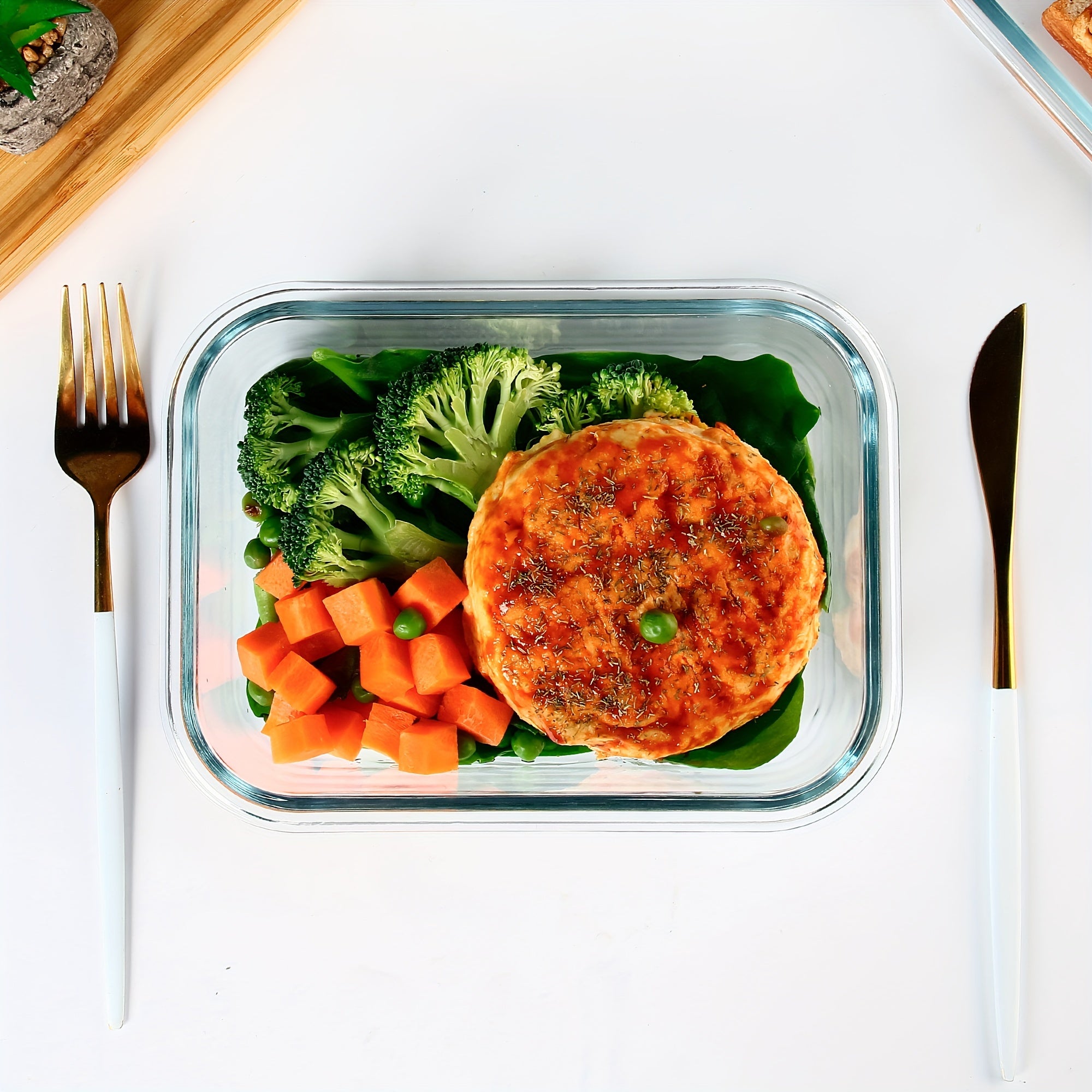 [10-PACK] High Borosilicate Glass Meal Prep Containers Set, Food Storage Containers with Airtight Leakproof Lids, For Home Kitchen Office Lunch Restaurant