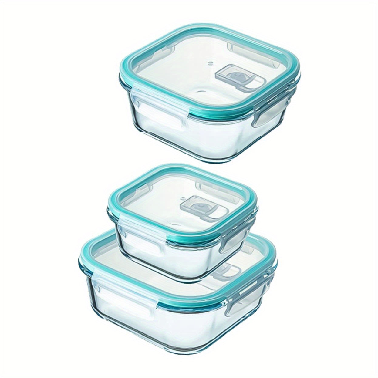 1/3pcs Thickened Glass Lunch Box, 10.82oz, Microwave Safe, Rectangular, with Pink Lid, for Students, Office Workers, Home Use, Freshness Preservation, Heat Preservation