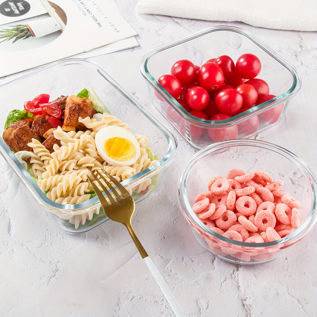 12 Pack (12 Containers + 12 Lids) Glass Storage Containers with Lids, Leak-Proof Meal Prep Containers, Dishwasher, Microwave, Oven, Freezer Safe Glass Food Storage Containers for Leftovers, to Go