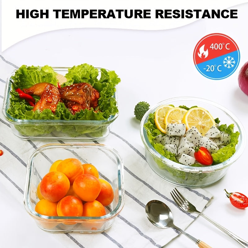 24pcs Glass Food Storage Containers with 12 Boxes + 12 Lids Lids, Meal Prep, Pantry Kitchen Storage Containers for Lunch, Leak Proof, Airtight Glass Lunch Bento Boxes for Microwave, Oven, Freezer And Dishwasher