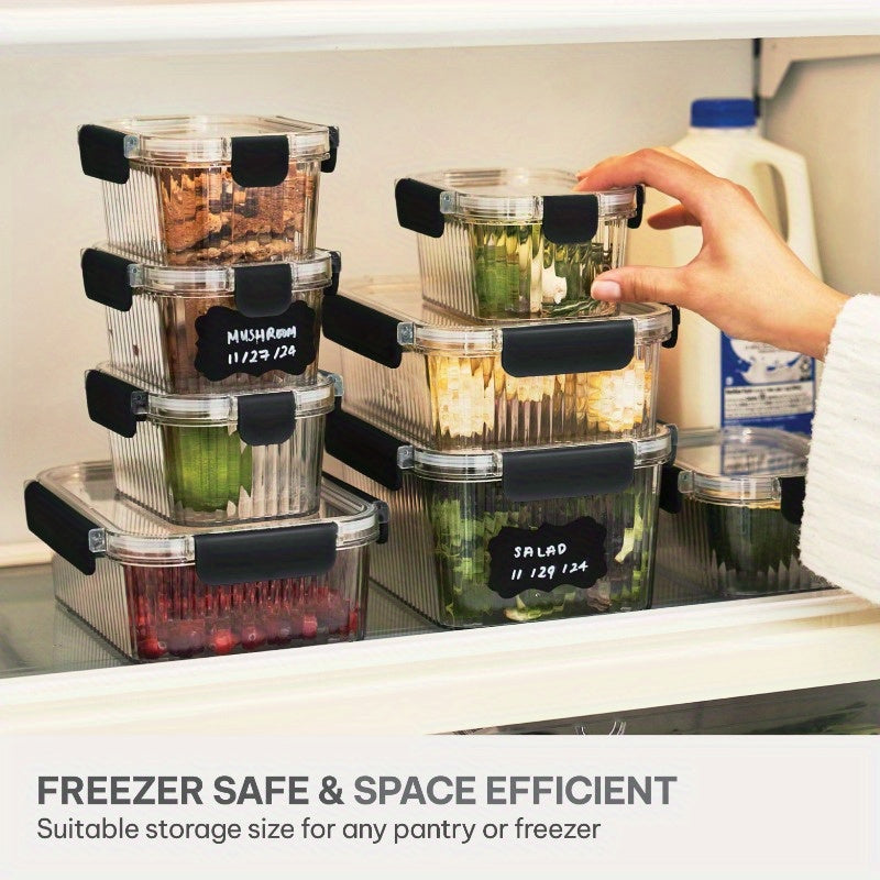 2pcs Clear Glass Food Storage Containers with Black Handles - Airtight, Microwave-Safe, Perfect for Cakes, Cookies, and More - Stackable Design for Easy Organization, Cake Storage|Stackable Containers|Secure Lid Closure, Cake Storage Containers