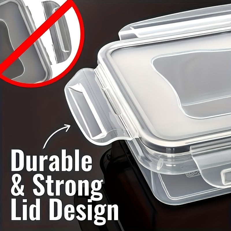 48pcs Food Storage Container Set Kitchen Storage Box Leak Proof Meal Preparation Box Local Warehouse Includes 24 Lunch Boxes, 24 Lids, And Free Labels And Markers, Suitable for Kitchen And Food Cabinet Organization, Christmas Decoration