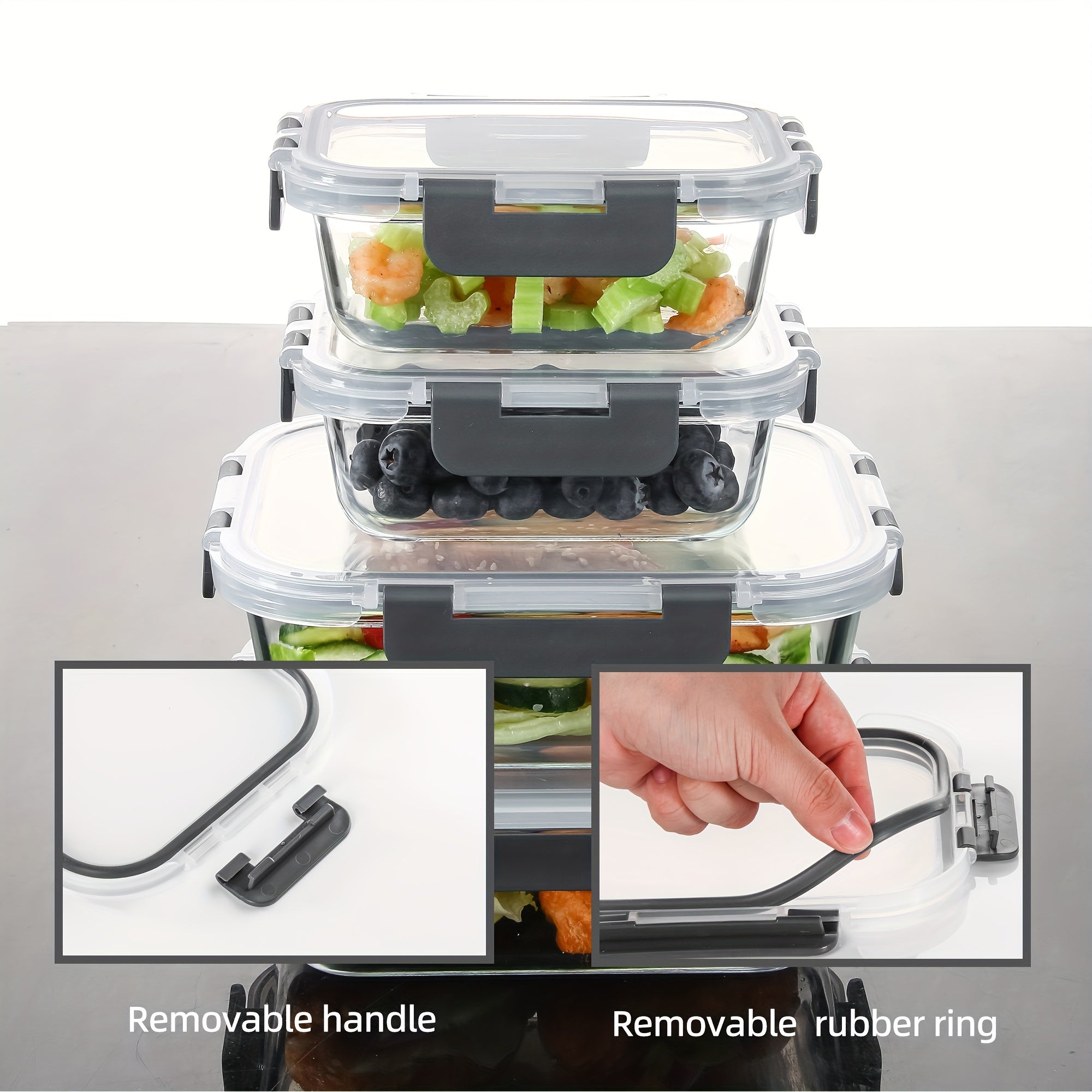 12 Pack (12 Containers + 12 Lids) Glass Storage Containers with Lids, Leak-Proof Meal Prep Containers, Dishwasher, Microwave, Oven, Freezer Safe Glass Food Storage Containers for Leftovers, to Go