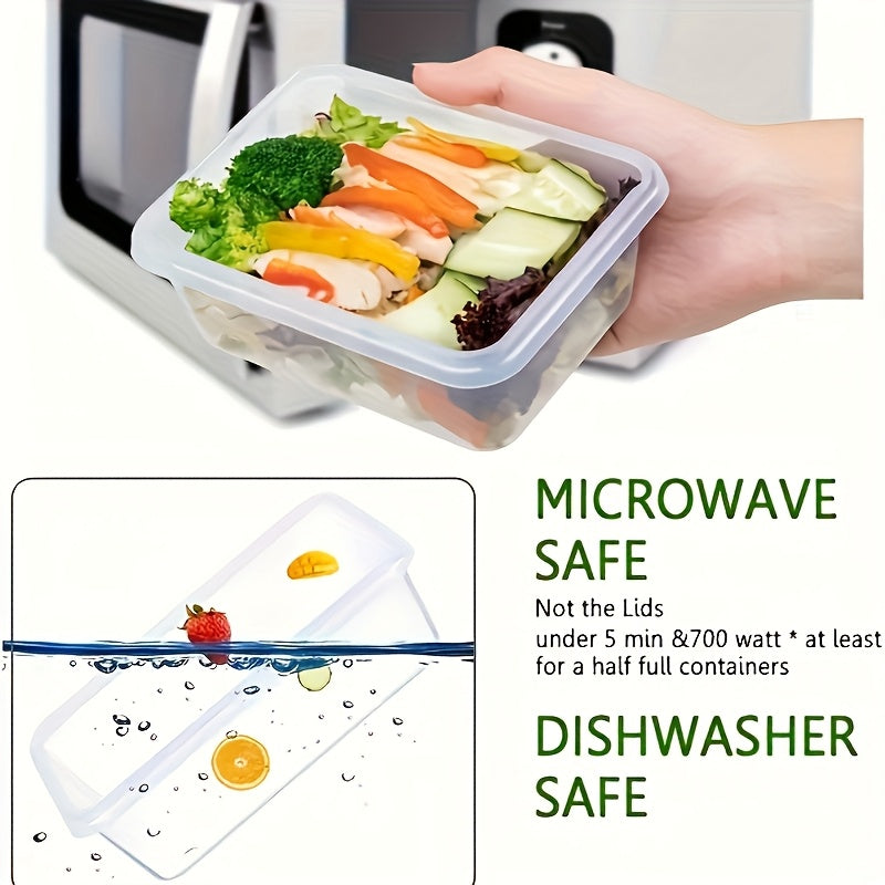 48pcs Food Storage Container Set Kitchen Storage Box Leak Proof Meal Preparation Box Local Warehouse Includes 24 Lunch Boxes, 24 Lids, And Free Labels And Markers, Suitable for Kitchen And Food Cabinet Organization, Christmas Decoration