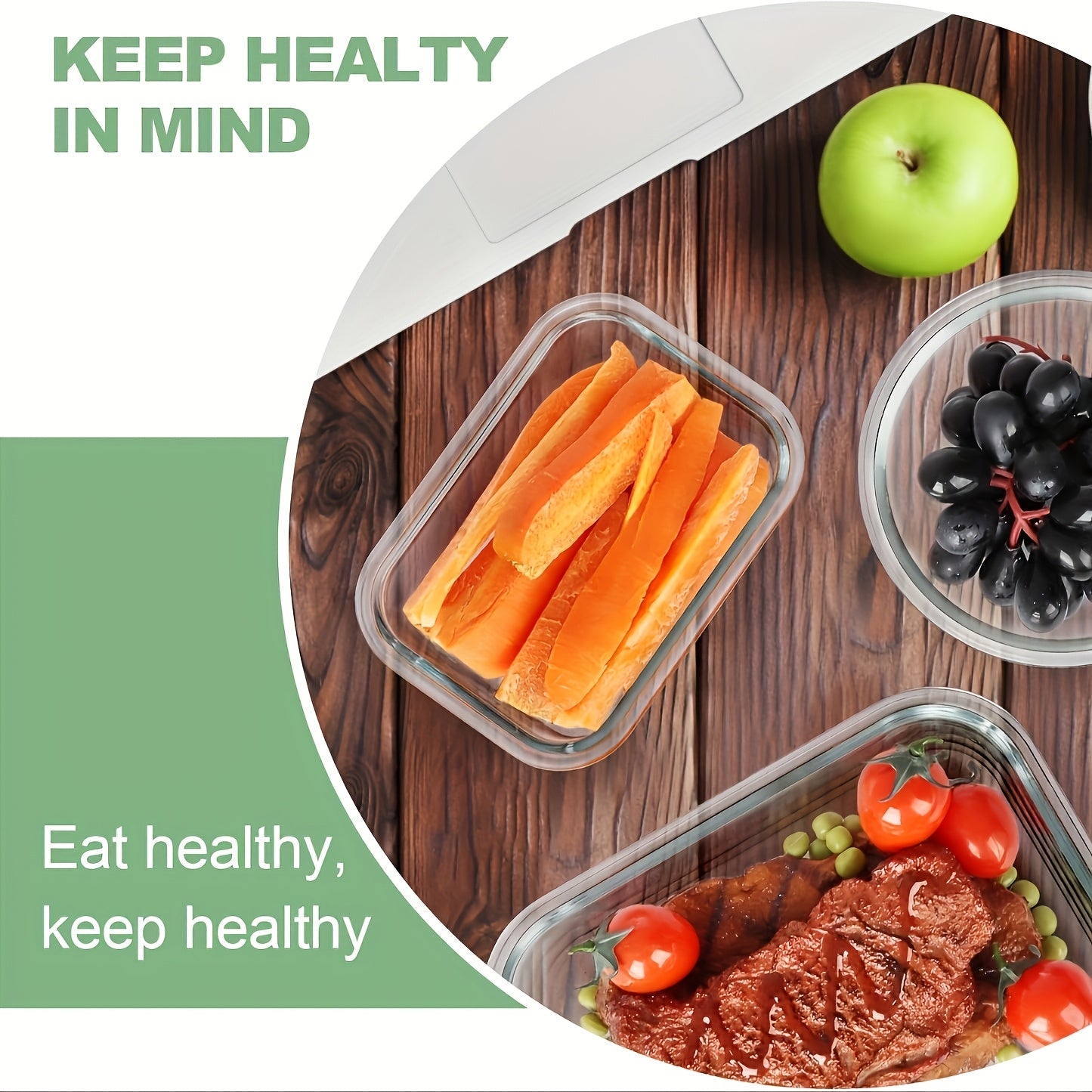 12pcs Set Of Removable Glass Fresh-keeping Box Multi-specified Bento Box Leak-proof Refrigerated Sealed Lunch Box Food Storage And Storage Set For Home And Kitchen Supplies